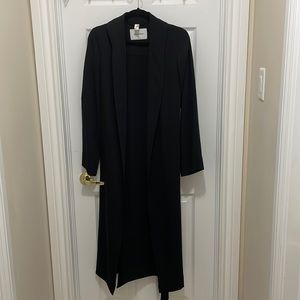 Babaton black long robe jacket. Size M.